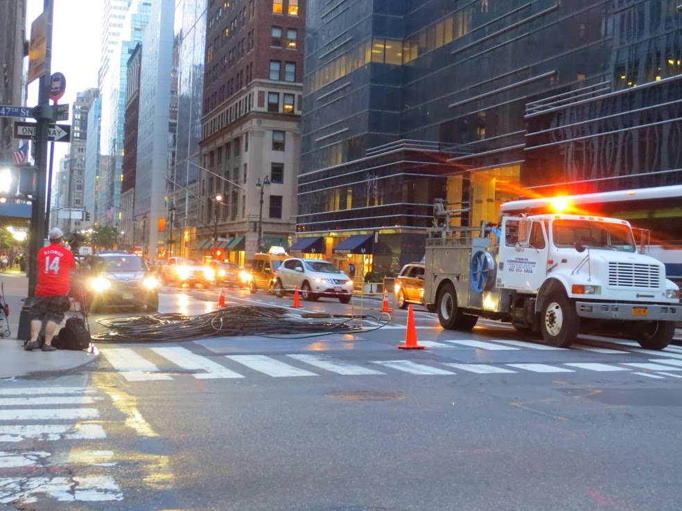 Stealth crew installing fiber beneath Midtown Manhattan streets